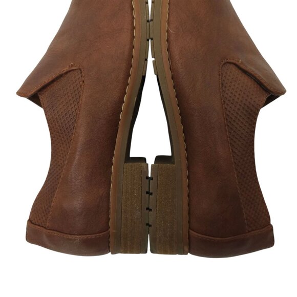 Euro Soft Sofft Wavery Loafer Women Size 7 M Brown Toffee Faux Leather Slip On - Picture 14 of 16